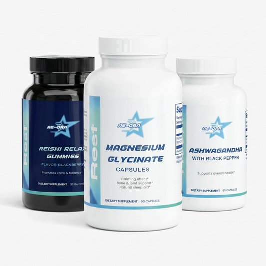 Sleep & Recovery Bundle — Reishi + Magnesium + Ashwagandha