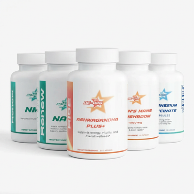 Complete Wellness Bundle — NMN + NAD+ + Ashwagandha Plus + Lion's Mane + Magnesium