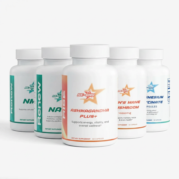 Complete Wellness Bundle — NMN + NAD+ + Ashwagandha Plus + Lion's Mane + Magnesium